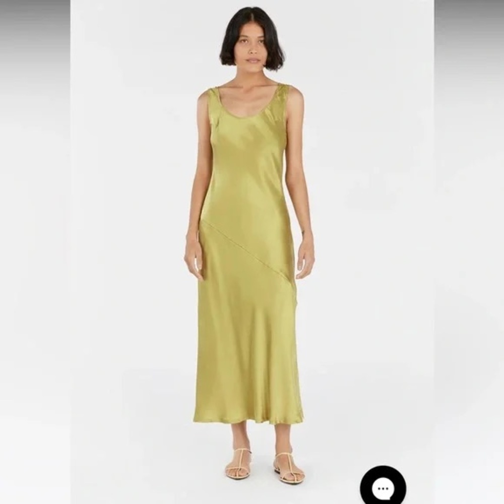 Dissh Jackie pear silk dress size 4